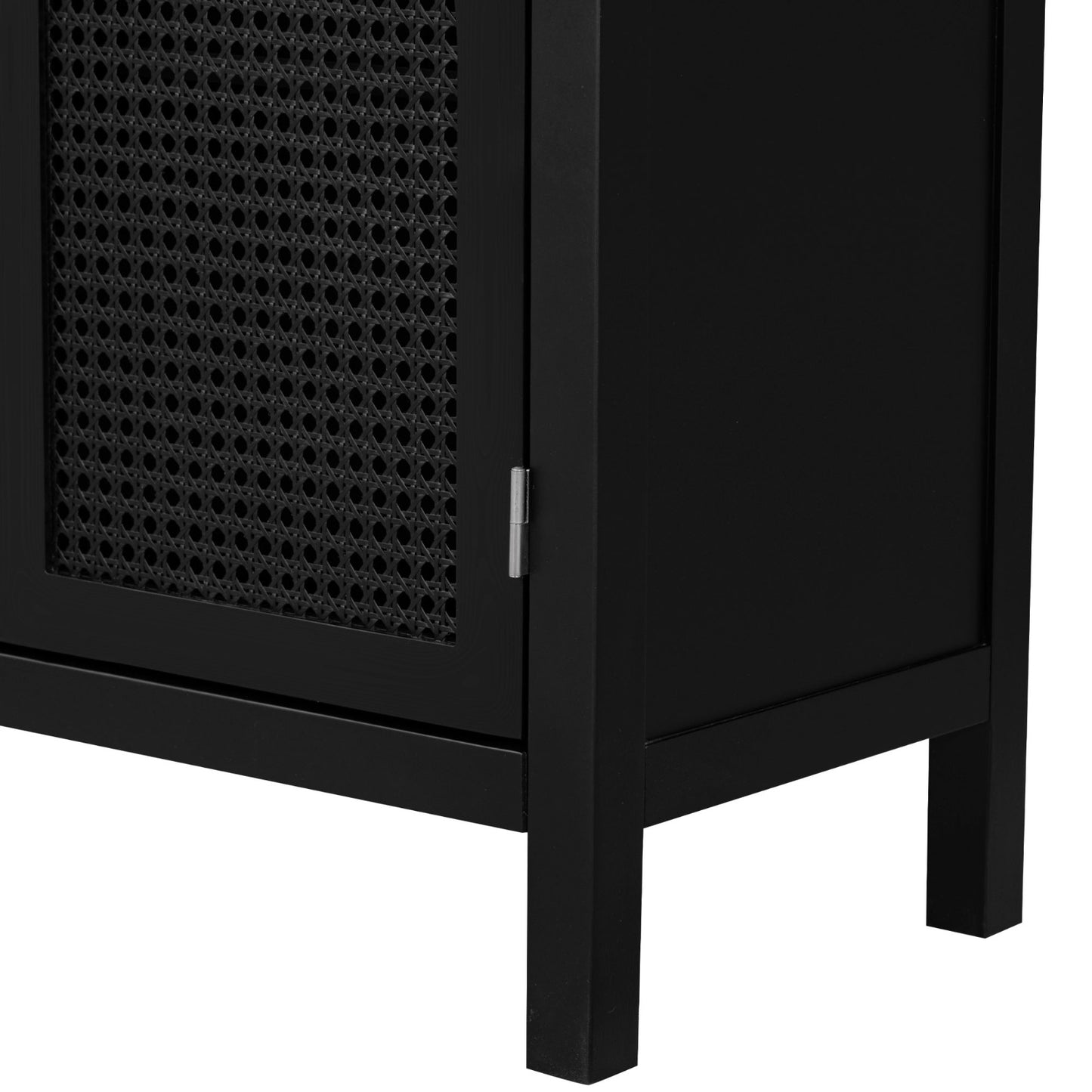 TREXM Sideboard With Rattan Door & Metal Handles For Living Room - LaTezza Online Shop