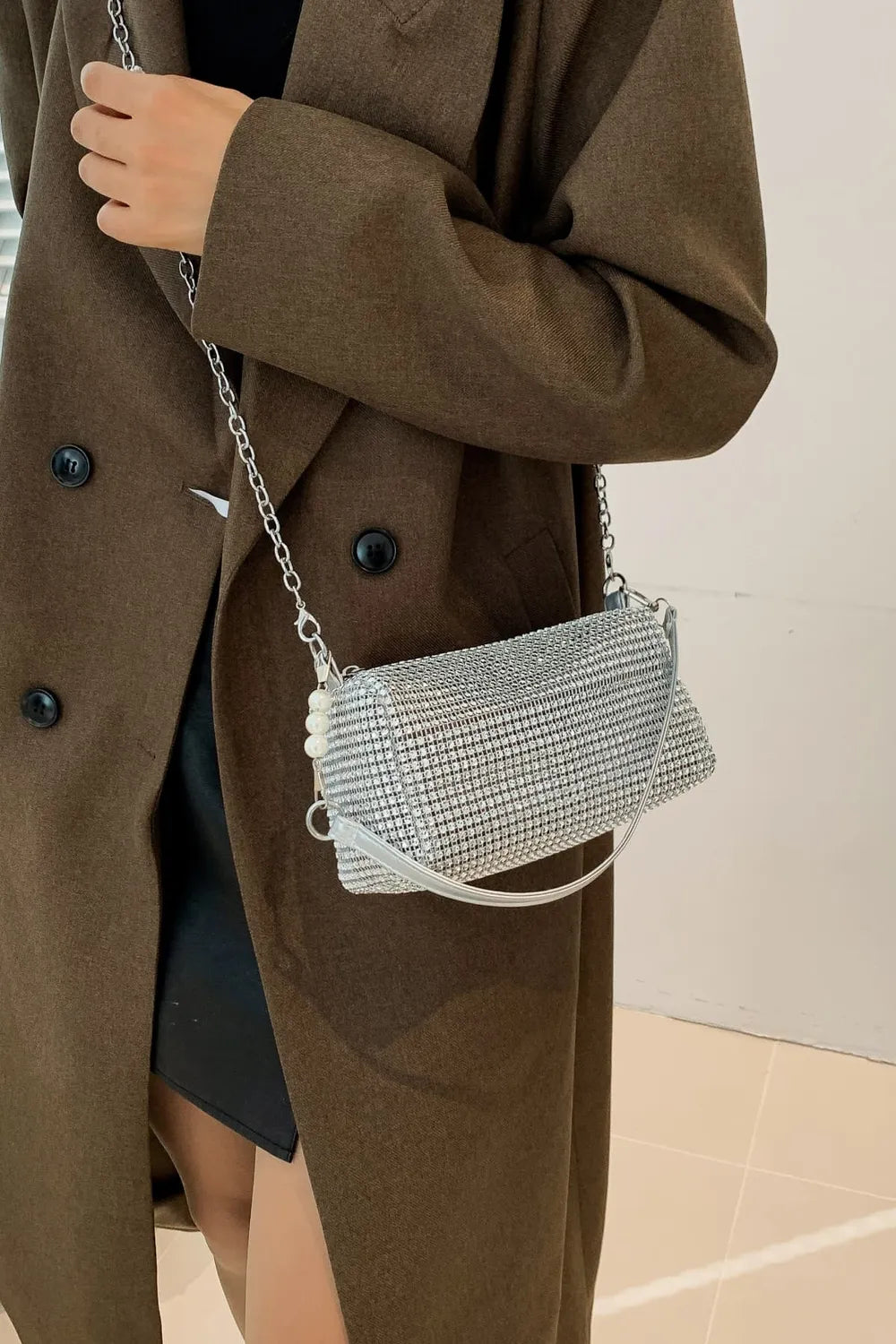 Openwork Crossbody Bag with Removable Strap - LaTezza Online Shop