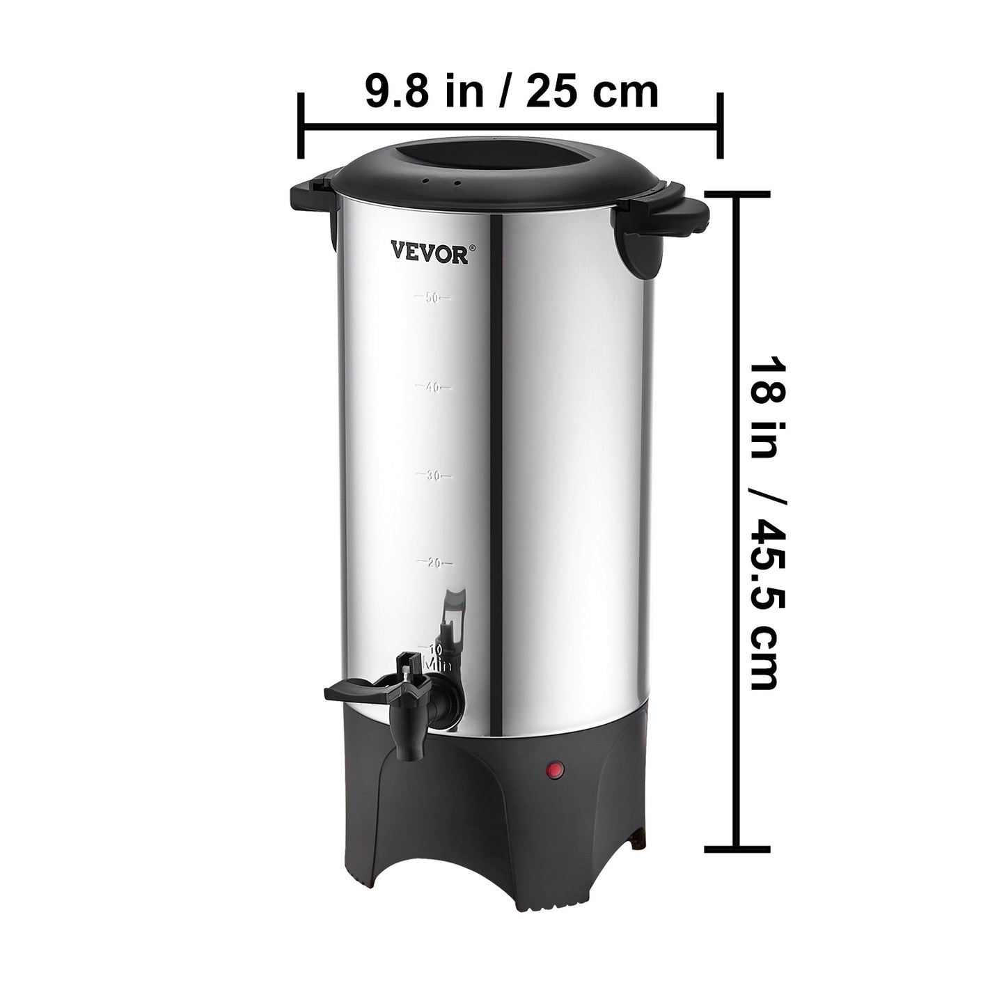VEVOR Commercial Coffee Urn 50 Cup Stainless Steel Coffee Dispenser Fast Brew - LaTezza Online Shop