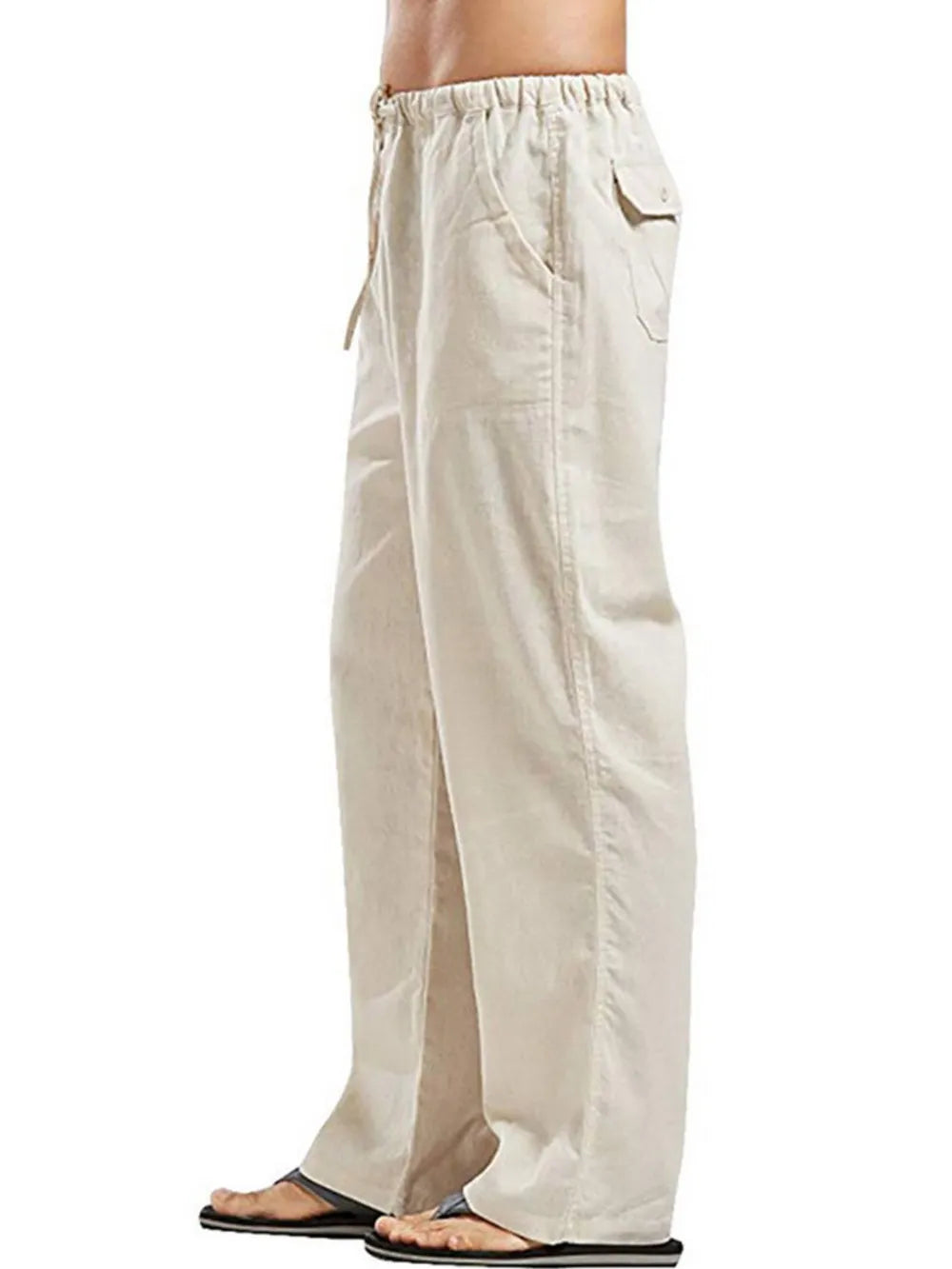 Men's Full Size Drawstring Pants with Pockets Plus Size - LaTezza Online Shop