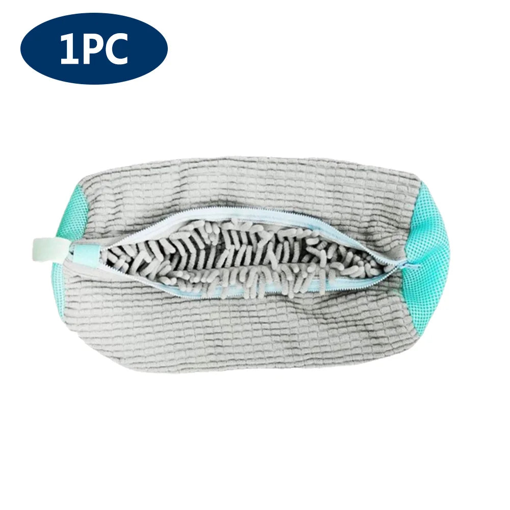 Shoes Washing Bag Laundry Bag Padded Shoe Protector Fluffy Fiber Polyester laundry Wash Bag Machine Washable Organizer