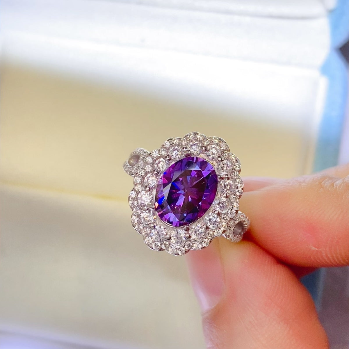 2 Carat Moissanite 925 Sterling Silver Ring - LaTezza Online Shop