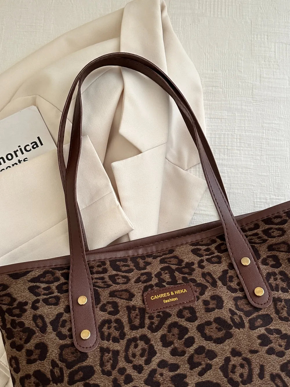 Leopard Polyester Tote Bag - LaTezza Online Shop