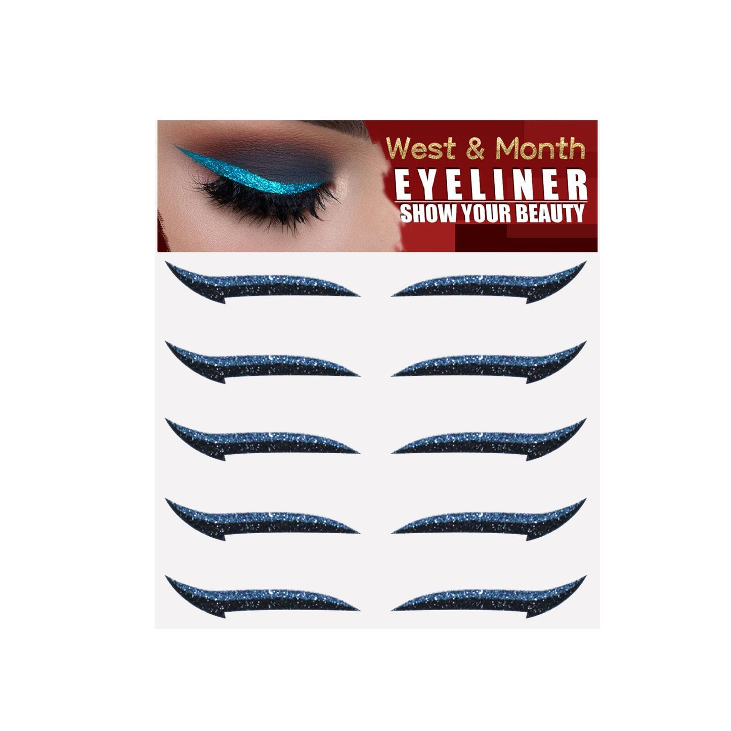 West&Month Eyeshadow Stage Makeup Eye Makeup European And American Eyeliner Self-Adhesive Double Eyelid Eye Makeup - LaTezza Online Shop