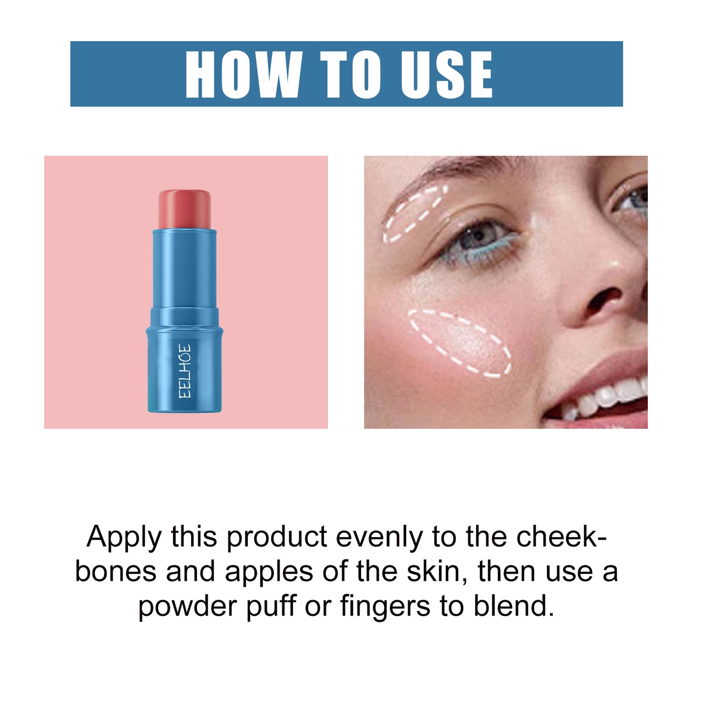 Blush Stick, Three-Dimensional Brightening Natural Waterproof Lightweight Lazy Body Contouring Cream - LaTezza Online Shop
