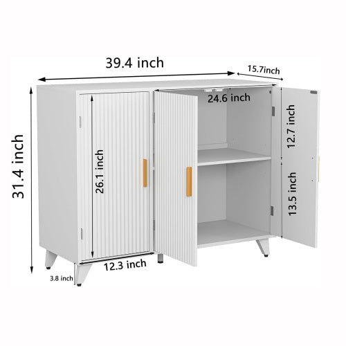 Buffet Cabinet With Wavy Texture - LaTezza Online Shop
