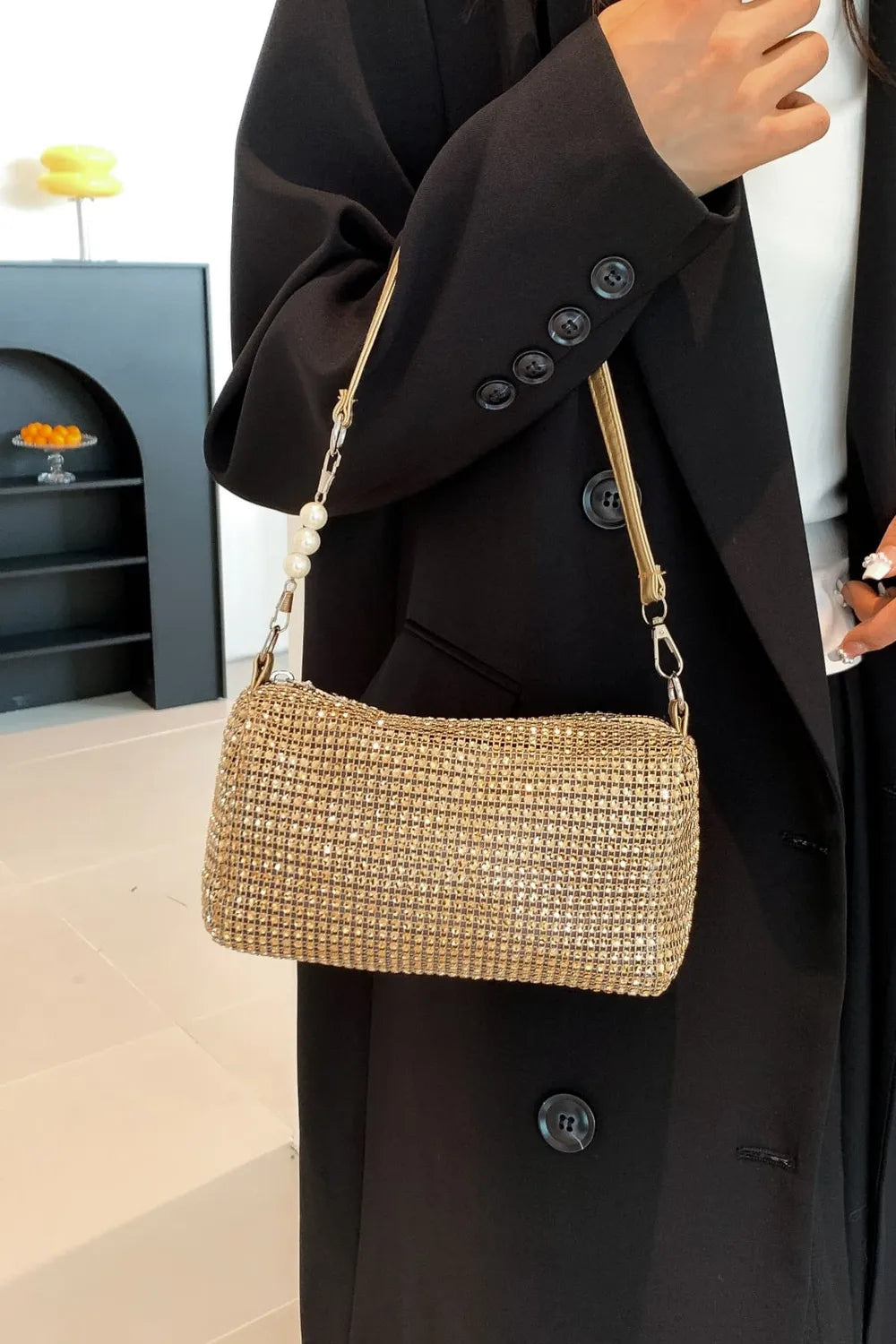 Openwork Crossbody Bag with Removable Strap - LaTezza Online Shop