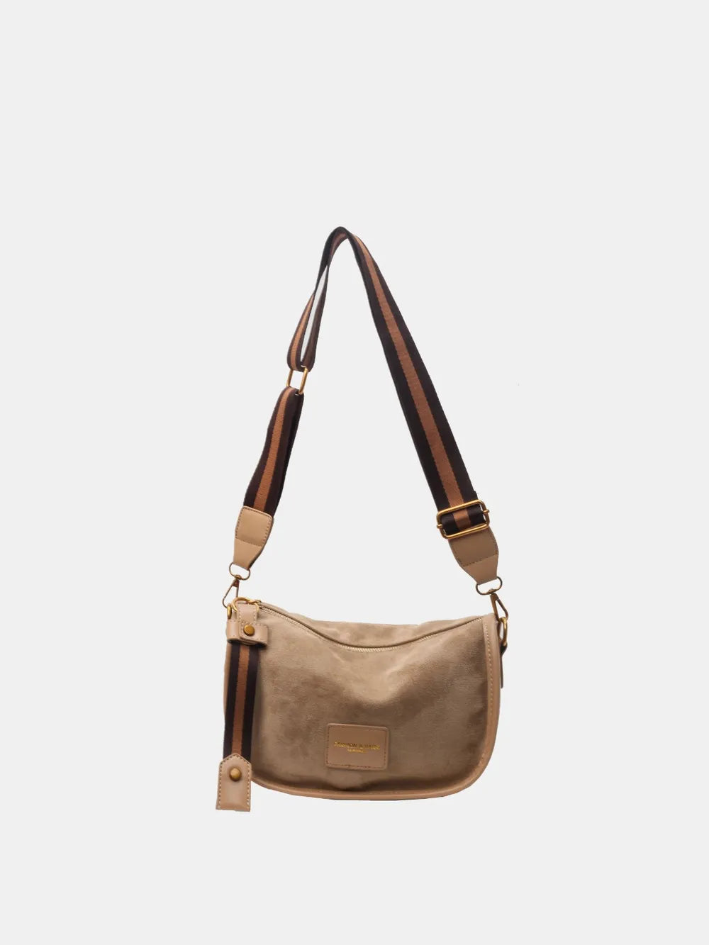 Suede Adjustable Strap Shoulder Bag - LaTezza Online Shop