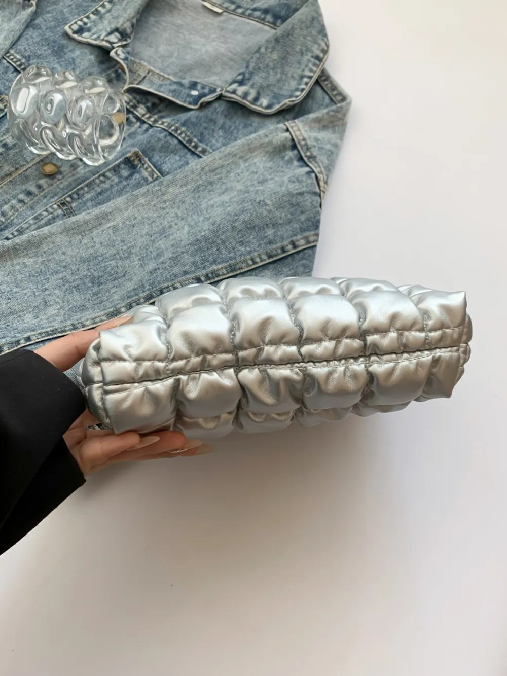Quilted Plaid Clutch with Zipper - LaTezza Online Shop