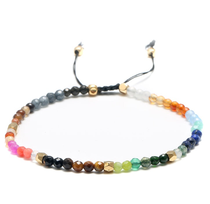 12 Constellation Lucky Stone 3MM Seven Chakra Bracelet - LaTezza Online Shop