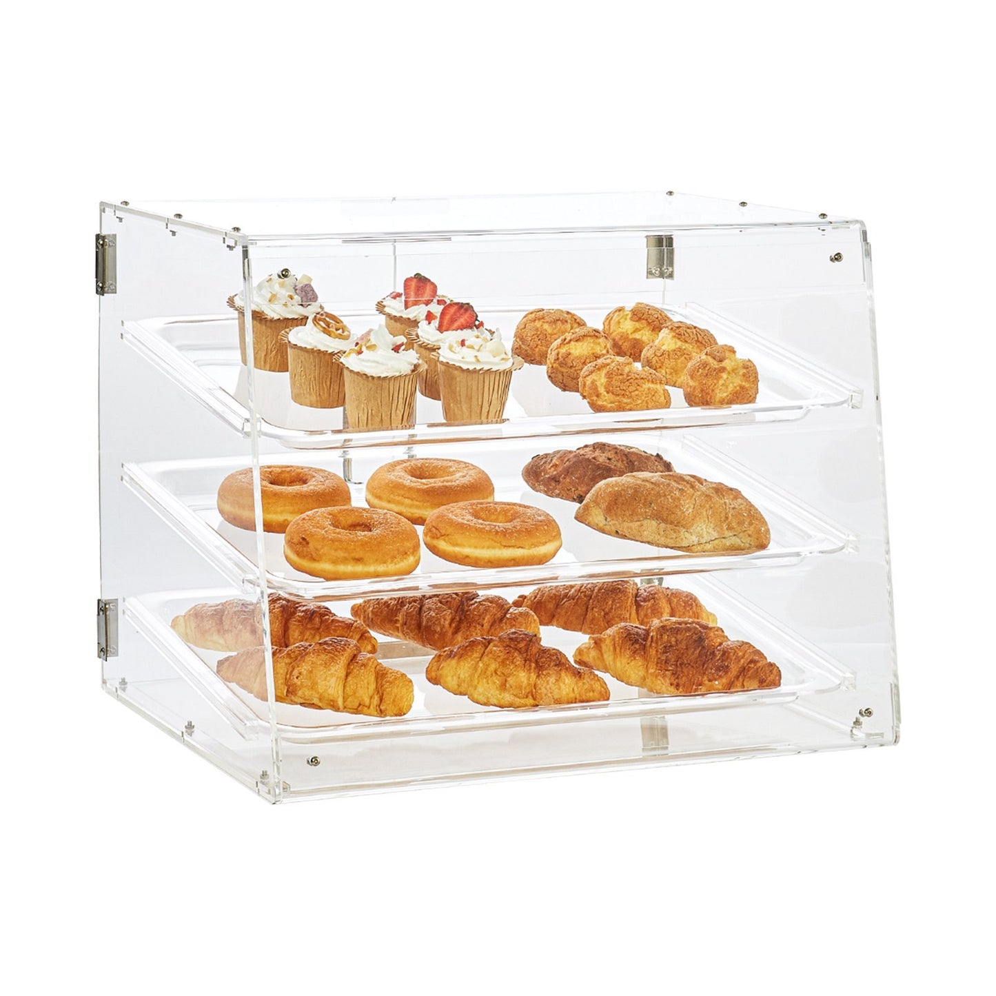 VEVOR 3-Tier Commercial Pastry Countertop Acrylic Bakery Display Case