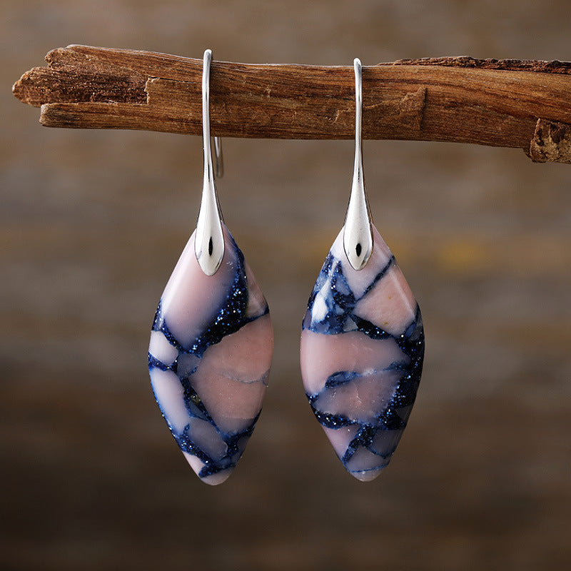 New Bohemian Emperor Stone Leaf Pendant Earrings and Accessories - LaTezza Online Shop