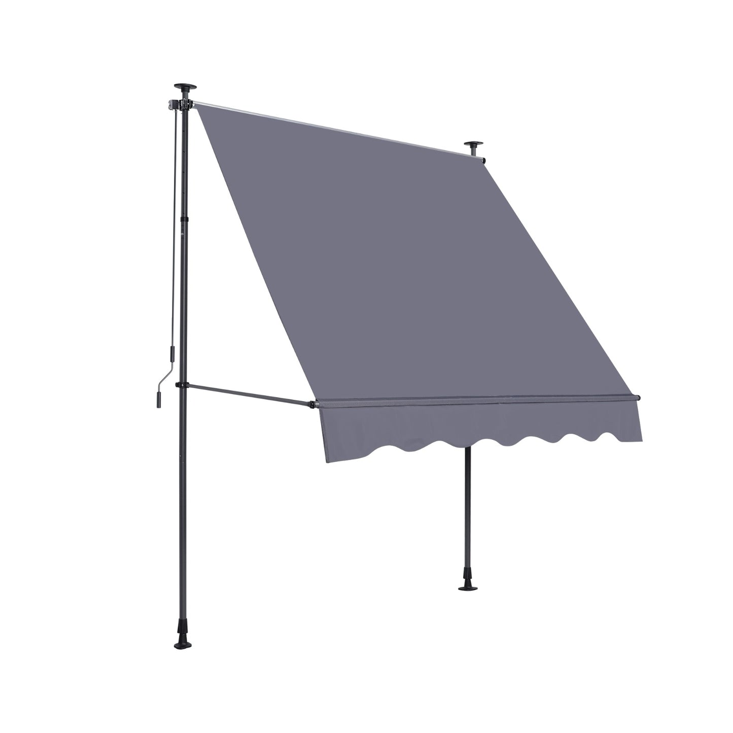 Manual Retractable Awning 118 Non-Screw Outdoor Sun Shade Cover With UV Protection Polyeste - LaTezza Online Shop