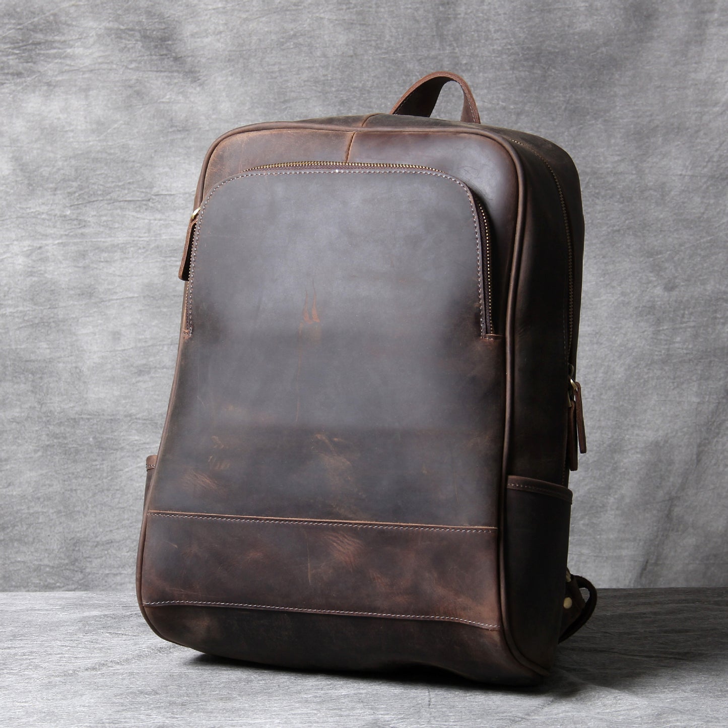 Retro First Layer Cowhide Men's Backpack Leather - LaTezza Online Shop