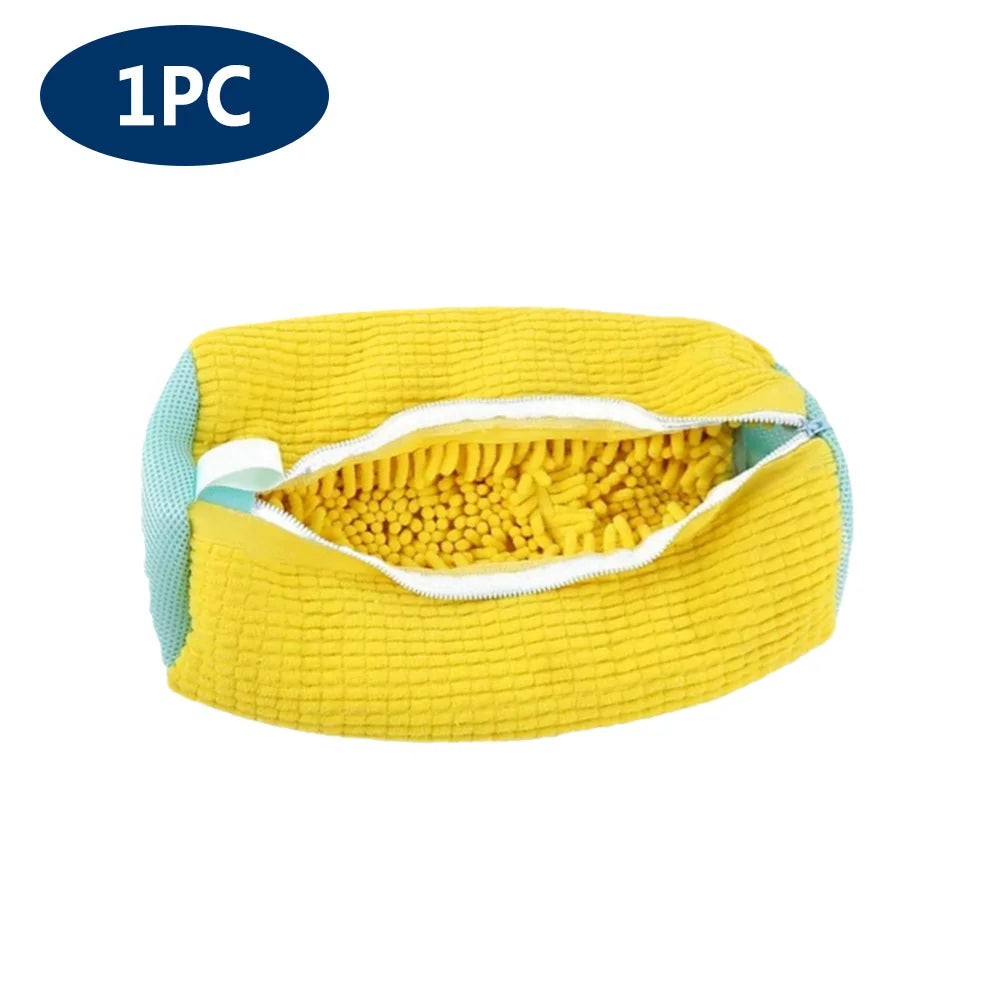 Shoes Washing Bag Laundry Bag Padded Shoe Protector Fluffy Fiber Polyester laundry Wash Bag Machine Washable Organizer