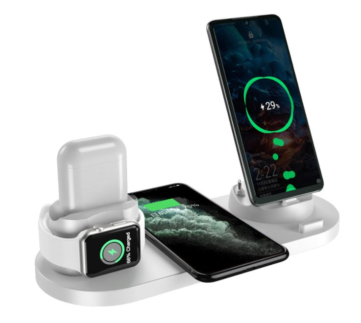 Wireless Charger For IPhone Fast Charger For Phone Watch 6 In 1 Charging Dock Station