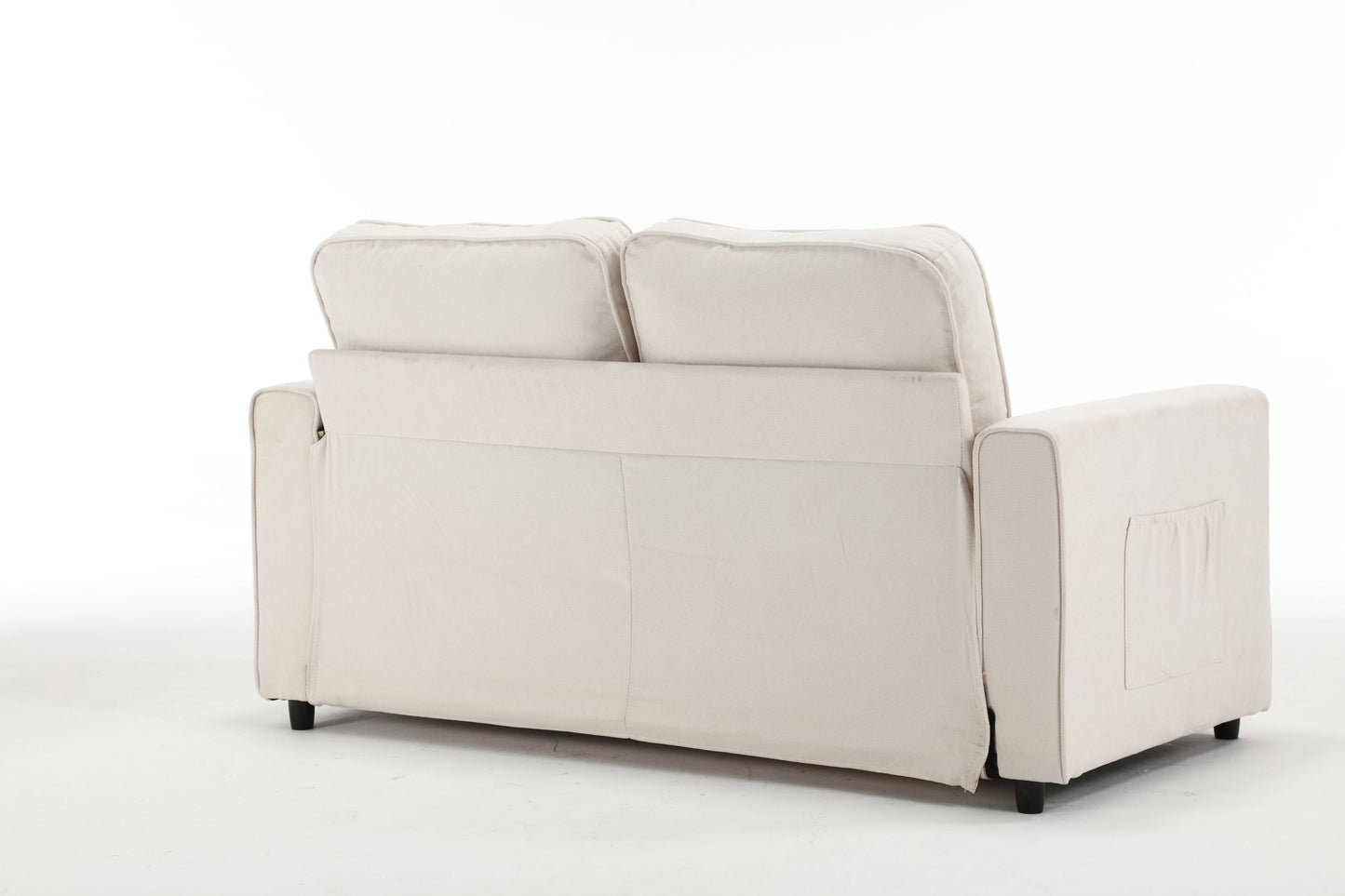 3 Fold Sofa Convertible Futon Couch sleeper sofabed Space saving loveseat Dark Gray & Light Gray & Beige - LaTezza Online Shop