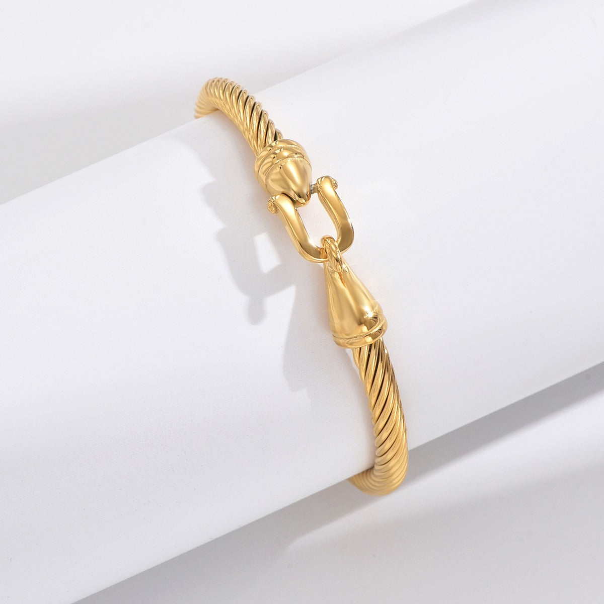 Versatile fashion Roman numeral pendant Twists bracelet stainless steel women's bracelet - LaTezza Online Shop