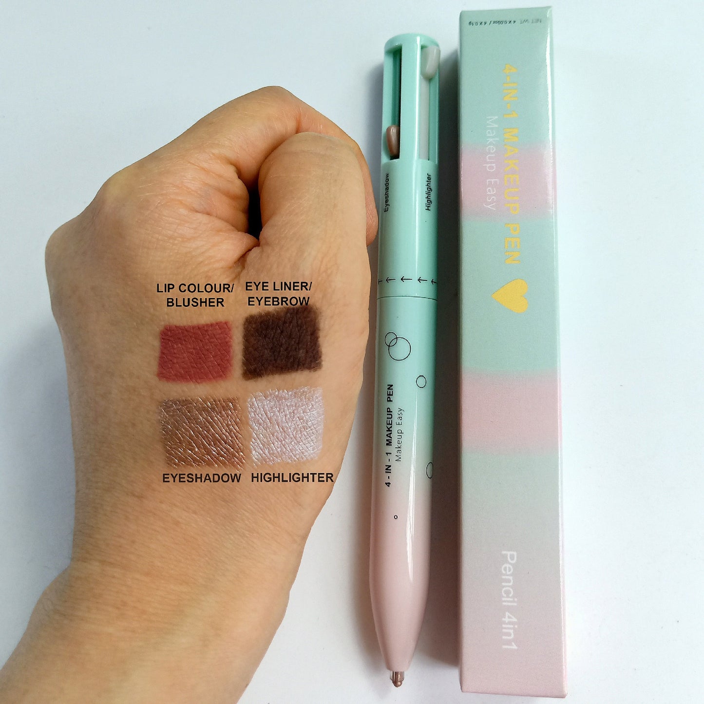 4 in 1 makeup pencil 4 in 1 makeup pencil 4 colors 4 colors lip liner highlight eye shadow eyeliner eyebrow pencil 4in1 - LaTezza Online Shop
