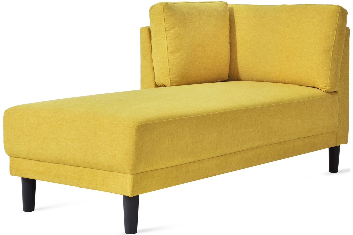 65" Mid-Century Modern Fabric Corner Lounge Chair Upholstered Indoor Chaise Lounge for Bedroom - LaTezza Online Shop