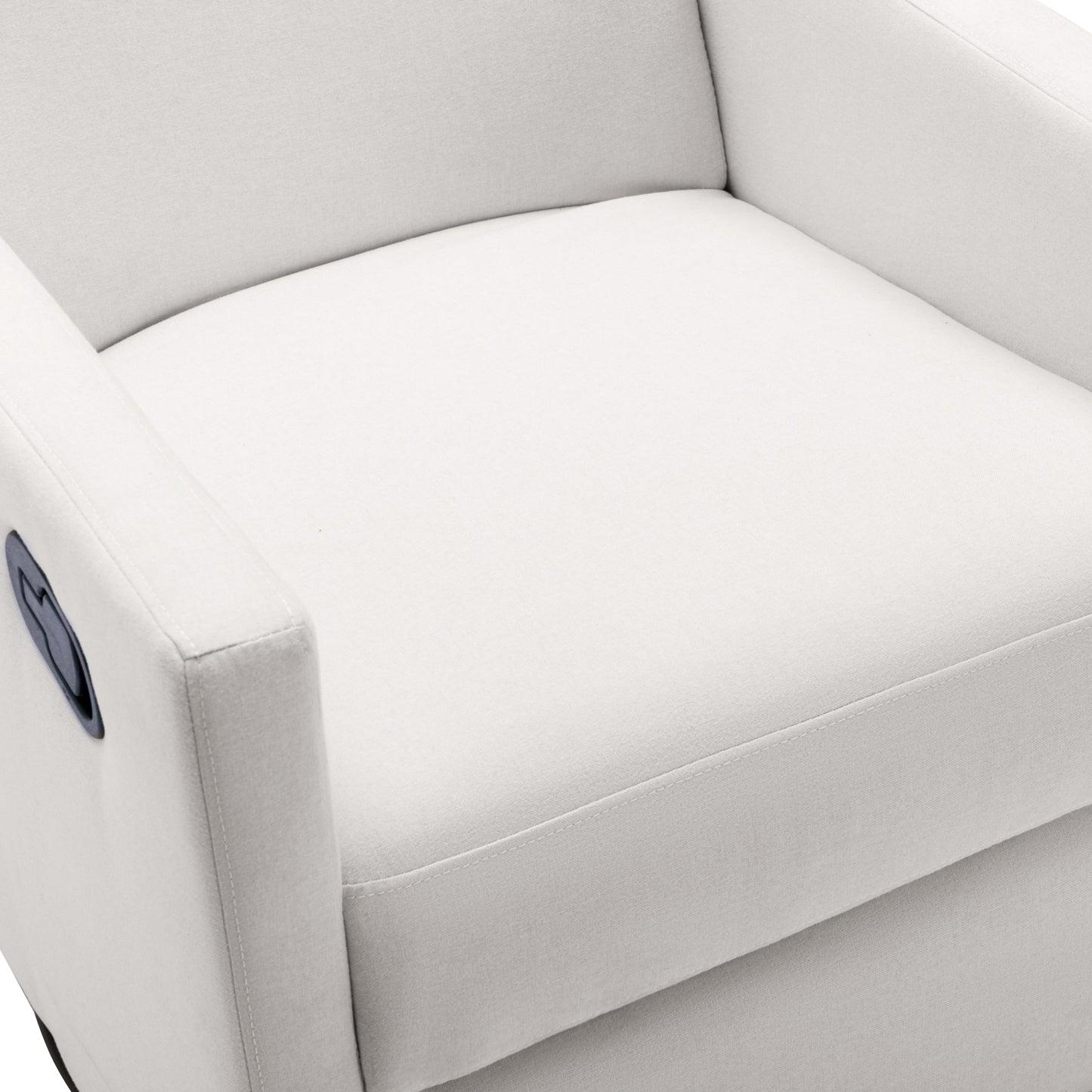 Modern Upholstered Rocker Nursery Chair Plush Seating Glider Swivel Recliner Chair Beige - LaTezza Online Shop