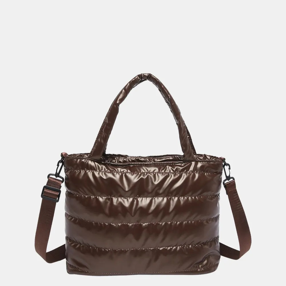 Handbag Crossbody Bag PU Leather Detachable Strap Puffy Bag - LaTezza Online Shop