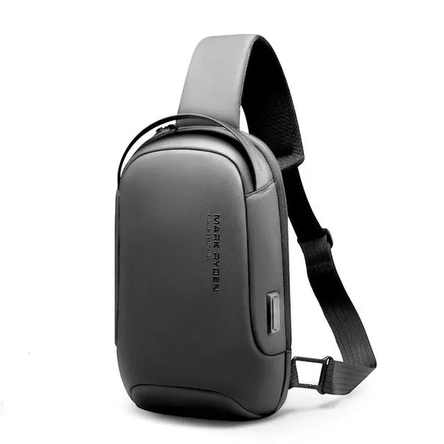 Mark Ryden Anti-theft Male Crossbody Sling Bag USB Charging Water-resistant Messenger Chest Bag