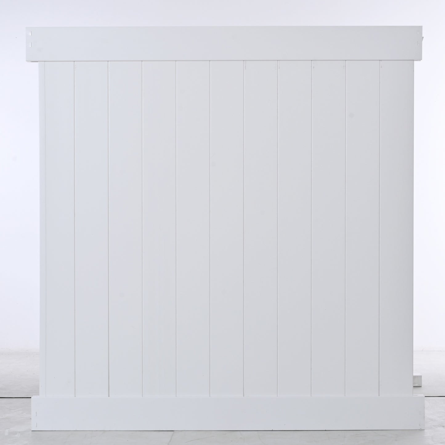 Privacy Fence Panels 6ft.H X 6ft.W WHITE Vinyl Full Set Of 2 Pcs - LaTezza Online Shop