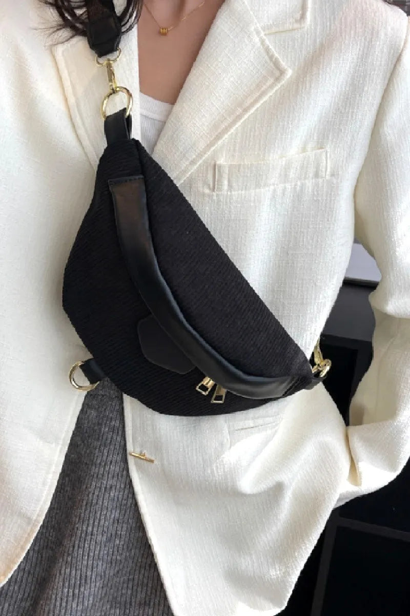 Zenana Corduroy Crossbody Bag with Removable Strap - LaTezza Online Shop