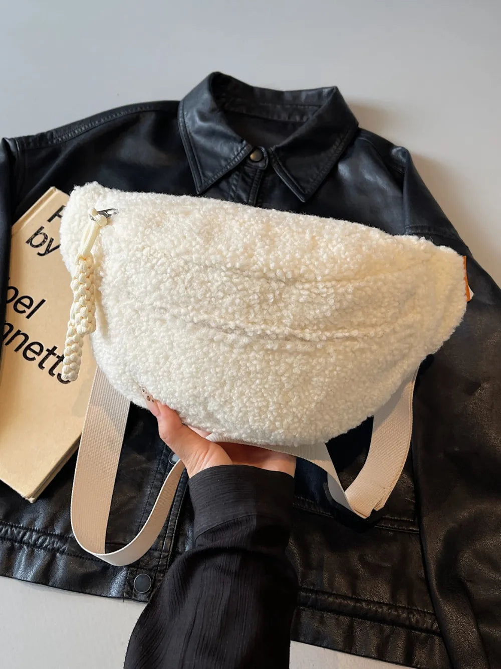 Sherpa Crossbody Bag with Adjustable Strap - LaTezza Online Shop