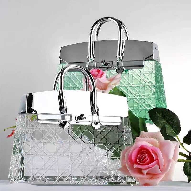 Table Lamp High-end crystal bag table lamp decorative ornaments handbag crystal lamp bedroom table lamp portable - LaTezza Online Shop