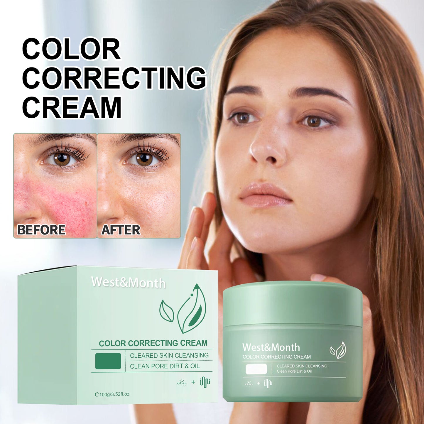 West&Month Color Correction Treatment Cream, Lighten Spots After Sun Repair Moisturizing Skin Beauty Cream - LaTezza Online Shop