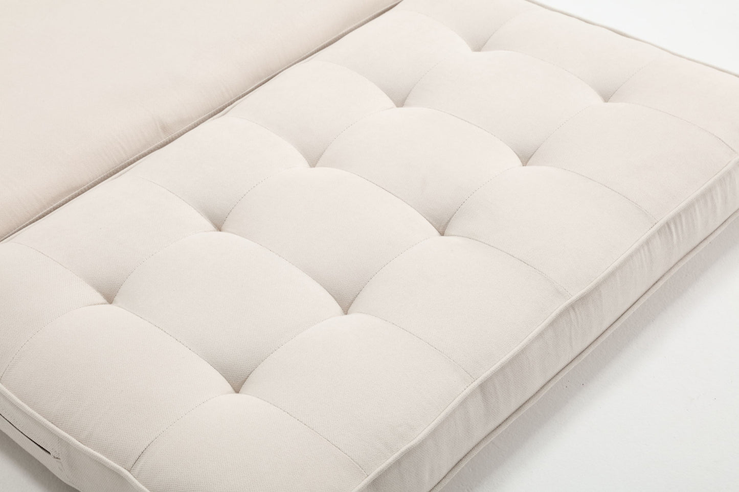 3 Fold Sofa Convertible Futon Couch sleeper sofabed Space saving loveseat Dark Gray & Light Gray & Beige - LaTezza Online Shop