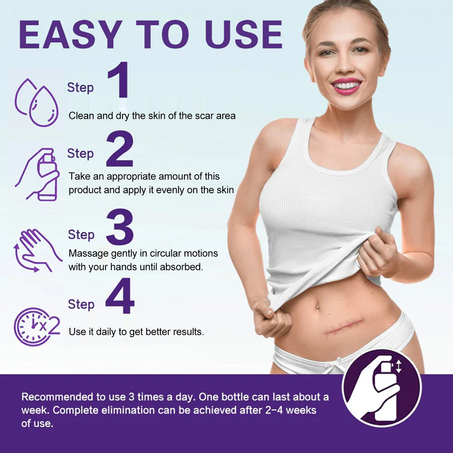 West&Month High-quality Silicone Scar Gel, Lighten Acne Mark Scar Repair Skin Smoothing Care Cream - LaTezza Online Shop