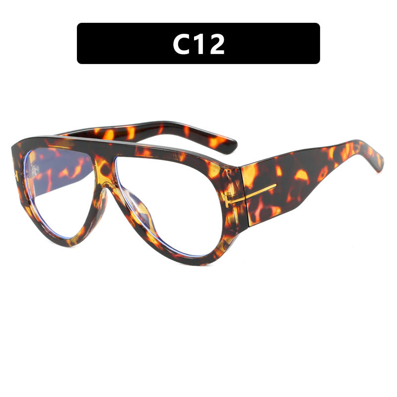T-shaped large frame sunglasses, pilot's toad fashion cross-border sunglasses, personalized women's sunglasses - LaTezza Online Shop