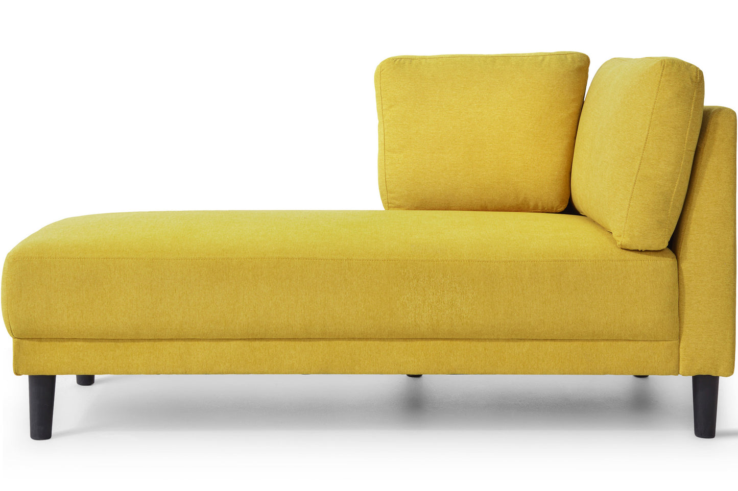 65" Mid-Century Modern Fabric Corner Lounge Chair Upholstered Indoor Chaise Lounge for Bedroom - LaTezza Online Shop