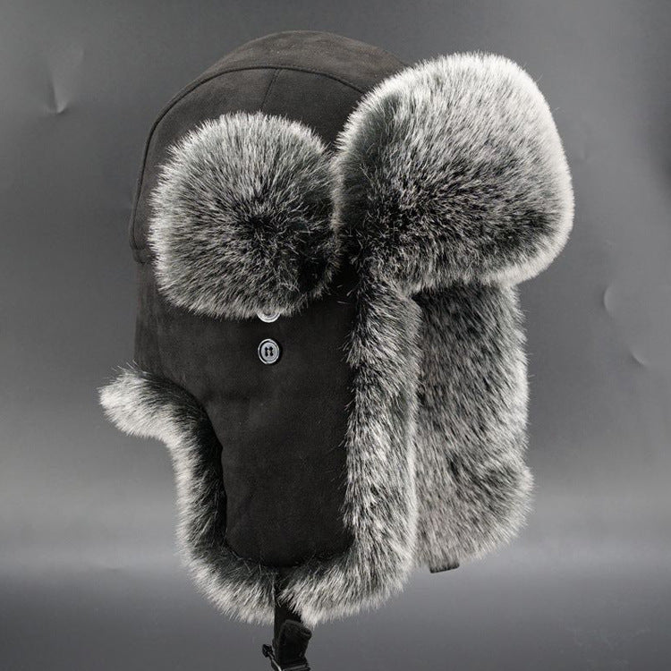 New Lei Feng hat men's oversized ear protection and cold proof hat winter Northeast cotton hat skiing hat retro trend - LaTezza Online Shop