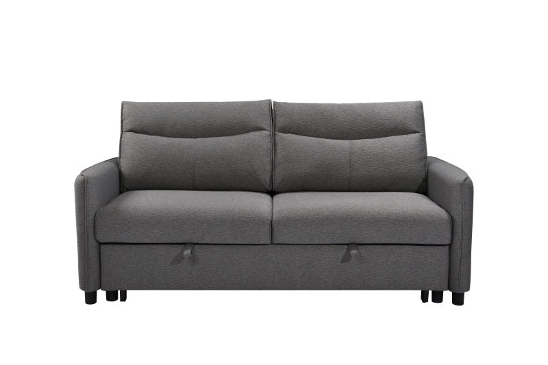 3 in 1 Convertible Sleeper Sofa Bed Modern Fabric Loveseat Futon Sofa Couch w/Pullout Bed Grey - LaTezza Online Shop