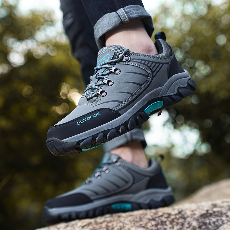 Hiking Shoes Outdoor men's off-road jungle hiking shoes, mesh breathable single shoes, casual low cut lace up hiking shoes - LaTezza Online Shop