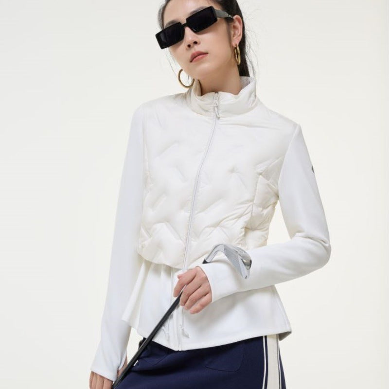 Golf down jacket women's winter short down jacket small waist autumn and winter jacket women's top - LaTezza Online Shop