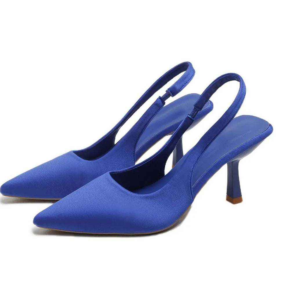 Pumps Point Toe Kitten Heel Slingback - LaTezza Online Shop