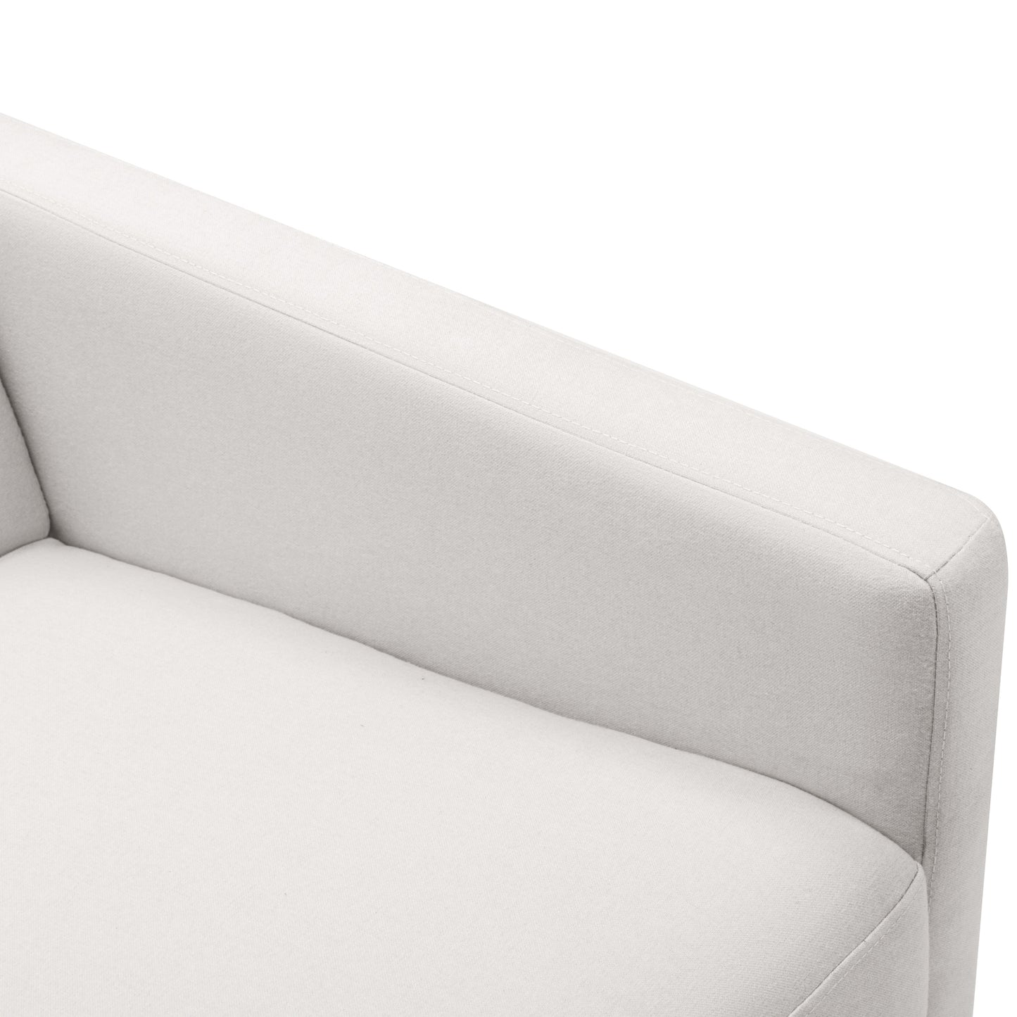 Modern Upholstered Rocker Nursery Chair Plush Seating Glider Swivel Recliner Chair Beige - LaTezza Online Shop