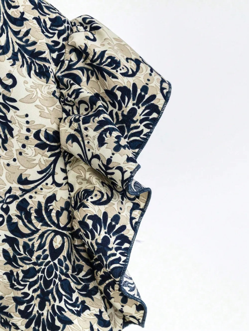 Printed Ruffled Cap Sleeve Top and Pants Set - LaTezza Online Shop