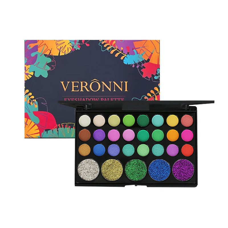 VERONNI 29-color eyeshadow matte pearlescent earth-tone eyeshadow smoky makeup multi-color eyeshadow palette - LaTezza Online Shop