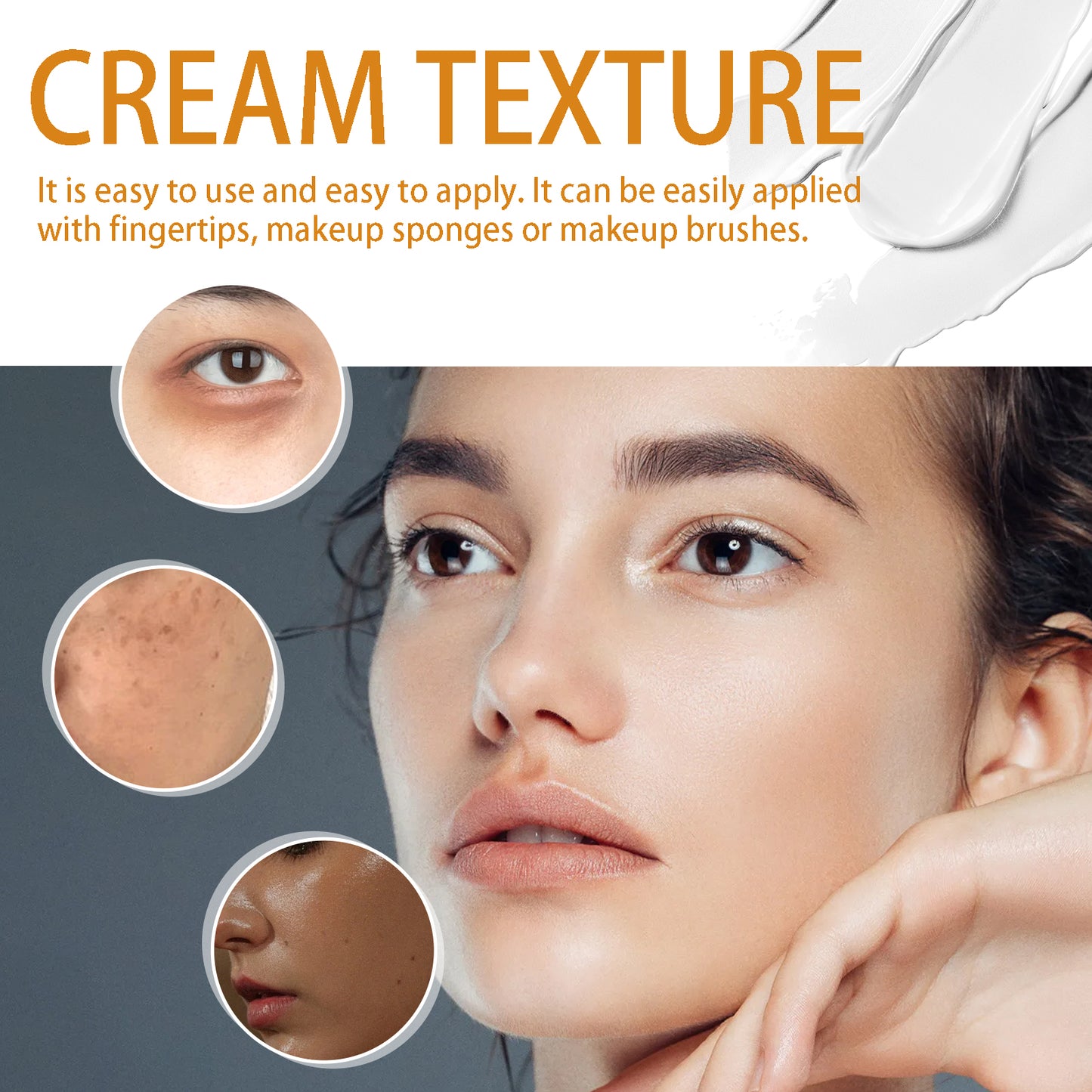 West&Month Foundation Cream, Natural Adherence To Non-Greasy Brightening Skin Color Concealer Moisturizing Makeup Cream - LaTezza Online Shop