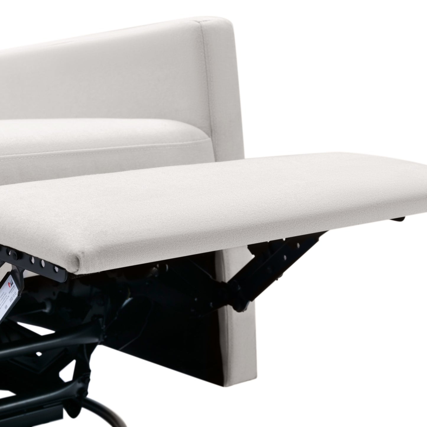 Modern Upholstered Rocker Nursery Chair Plush Seating Glider Swivel Recliner Chair Beige - LaTezza Online Shop