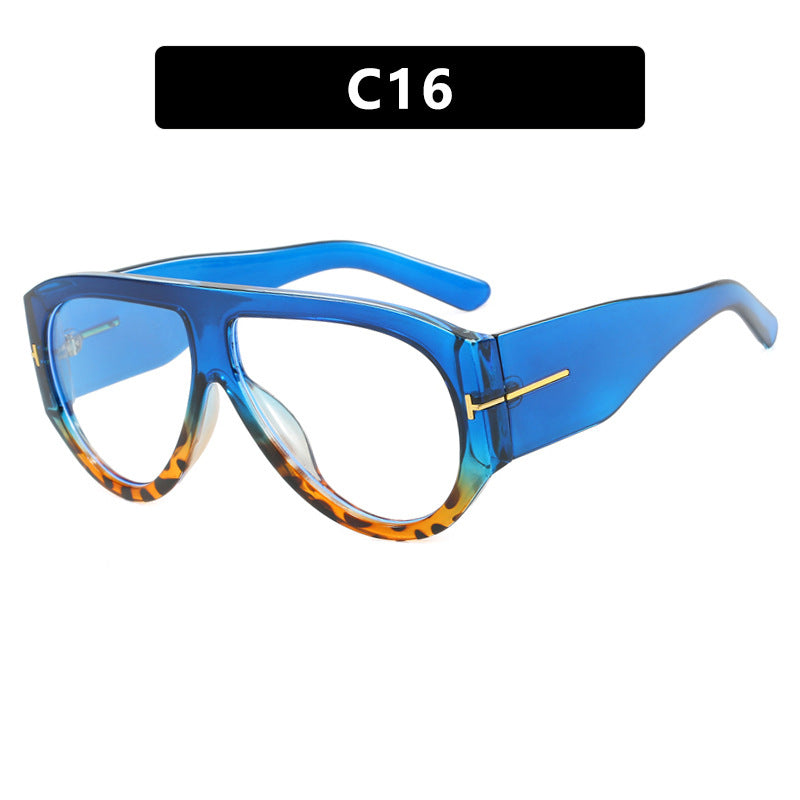 T-shaped large frame sunglasses, pilot's toad fashion cross-border sunglasses, personalized women's sunglasses - LaTezza Online Shop