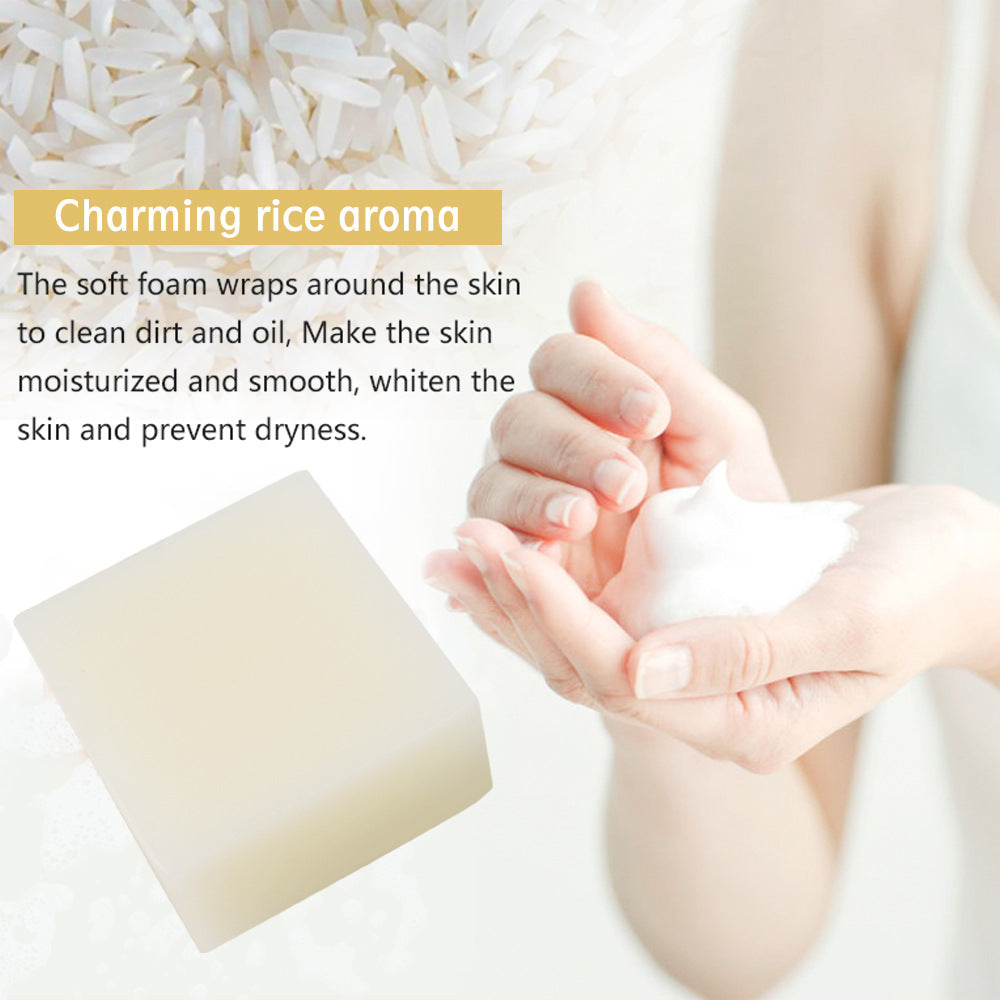 Rice Handmade Soap Body Skin Brightening Moisturizing 100g Handmade Soap Melaninsoap - LaTezza Online Shop