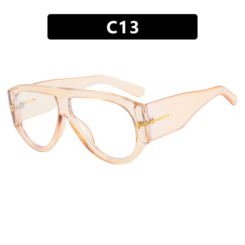 T-shaped large frame sunglasses, pilot's toad fashion cross-border sunglasses, personalized women's sunglasses - LaTezza Online Shop