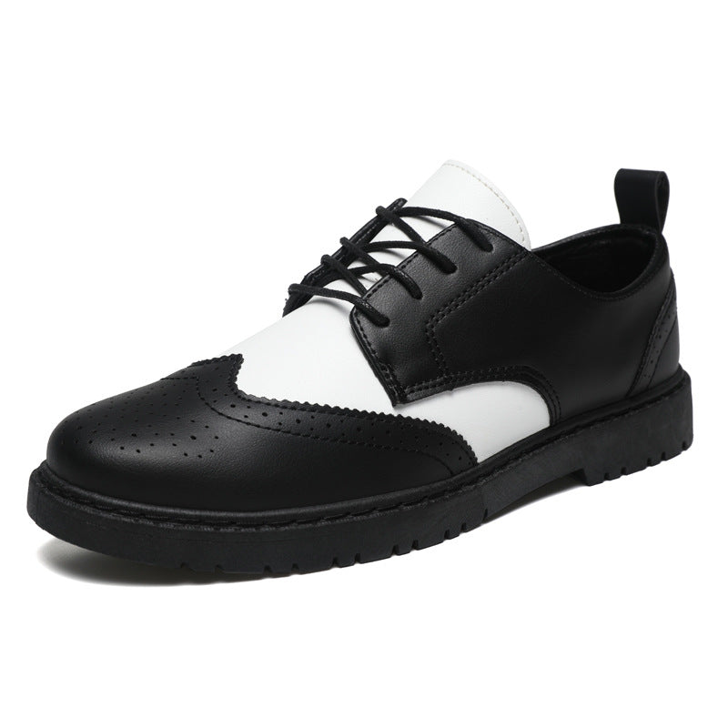 Anti slip Young Black Middle aged Dad High end Wear resistant British Style Casual Men's Formal Leather Shoes Autumn Edition - LaTezza Online Shop